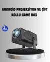 Android Projeksiyon Game Box – 1280x720p HD Çözünürlük, Bluetooth,HDMI ve USB Girişli