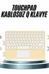 Android ve İOS Uyumlu Bluetooth Klavye Touchpad Slim Kablosuz Wifi Q Klavye