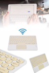 Android ve İOS Uyumlu Bluetooth Klavye Touchpad Slim Kablosuz Wifi Q Klavye