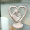 Anne Bebek Dekorati̇f Salon Oturma Odasi Biblo – Salon Ve Ofis İçin Dekoratif Ürün 20 Cm Beyaz