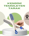Anti-Statik Saç Tarağı – Kolay Temizlenebilir, Silikon Masaj Uçlu, Kompakt Boyut