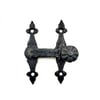 Antika Tarz Dekoratif Pirinç Kapı, Pencere Mandalı - 82x65 Mm, Oksit