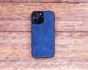 Apple iPhone 13 Pro Uyumlu Deri Cüzdanlı Kılıf Lacivert