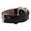 Apple Watch Uyumlu Deri Kordon 42-44-45mm Kroko Siyah