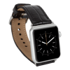 Apple Watch Uyumlu Deri Kordon 42-44-45mm Kroko Siyah