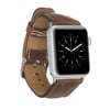 Apple Watch Uyumlu Deri Kordon 42-44-45mm G2 Kahverengi