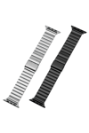 Apple Watch Uyumlu Gri Çelik Kordon, 44-45-49mm Ekran Boyutları İçin Uygun Metal Bileklik