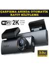Araç içi kamera 1080P çözünürlük wifi gece görüş çarpışma algılama park monitörü