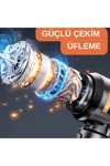 Araç içi süpürge şarjlı gümüş 0-250 watt 71-80 dba 2 yıl garantili 2-3 saat şarj süresi