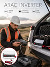 Araçtan Ev Tipi Priz 500W Kullanımı İnvertör