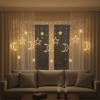 Ay Ve Yıldız Figürlü Kumandalı 12 Sarkıtlı 120 Led Dekor Işık – Dekoratif Ortam Ve Masaüstü Aydınlatması Bx40