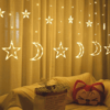 Ay Ve Yıldız Figürlü Kumandalı 12 Sarkıtlı 120 Led Dekor Işık – Dekoratif Ortam Ve Masaüstü Aydınlatması Bx40