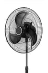 Ayaklı siyah metal kanatlı 80 watt 18 inç 3 kademeli vantilatör 3 yıl garantili - Elektronik