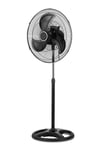 Ayaklı siyah metal kanatlı 80 watt 18 inç 3 kademeli vantilatör 3 yıl garantili - Elektronik