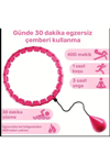 Ayarlanabilir Akıllı Hula Hoop Bel İnceletme Egzersiz Çemberi Kırmızı 24 Parça Fitness