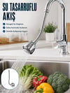 Ayarlanabilir Musluk Başlığı Esnek Spiral Hortumlu Lavabo Uzatma Aparatı