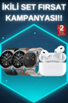 Aynalı Bluetooth Kulaklık Yeni Nesil Akıllı Saat Titreşimli Nabız Ölçer Spor Modları
