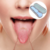 Bakır Oil Pulling Yağ Çekme Dil Plak Temizleme Aleti Dil Fırçası Sıyırıcı Dil Kaşığı Bx40