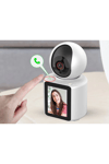 Bebek odası kamerası LCD ekranlı 1080P IP beyaz 2 yıl garantili gece görüşlü - Var Canlı İzleme