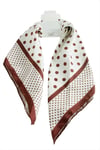 Benek Desenli Zr Saten Fular 50*50 cm