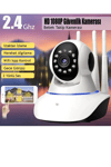 Beyaz 360° wifi ip güvenlik kamera gece görüşlü sensörlü SD kart destekli HD kayıt H.264