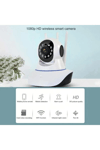 Beyaz 360° wifi ip güvenlik kamera gece görüşlü sensörlü SD kart destekli HD kayıt H.264