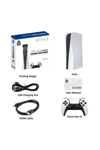 Beyaz 4K UHD retro joystickli çift kişilik oyun konsolu 128GB PS1 PES GTA destekli