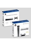 Beyaz 4K UHD retro joystickli çift kişilik oyun konsolu 128GB PS1 PES GTA destekli