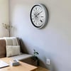 Beyaz 52 Cm Metal Mandala Desenli Tasarım Duvar Saati