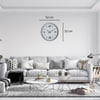Beyaz Modern Prestij 52 Cm Metal Duvar Saati