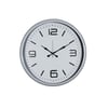 Beyaz Modern Prestij 52 Cm Metal Duvar Saati