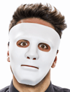 Beyaz Renk Hip Hop Anonim Jabbawockeez Dans Maskesi 18x19 Cm Bx40