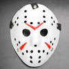 Beyaz Renk Kırmızı Çizgili Tam Yüz Hokey Jason Maskesi Hannibal Maskesi Bx40