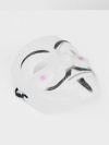 Beyaz Renk Pembe Yanaklı İthal V For Vendetta Maskesi Bx40