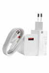 Beyaz Ultra Plus Hızlı Şarj Seti Şarj Adaptörü ve Kablosu 67W