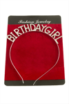 Birthday Girl (Doğum Günü Kızı) Yazılı Taşlı Taç