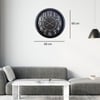 Black Legacy 60 x 60 Cm Metal Duvar Saati