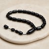 BlackCraft Oltu Taşı Mini Boy Tıraşlı Kesim Tespih