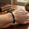 BlackCraft Oltu Taşı ve Hematit Bileklik ( Ayarlanabilir)