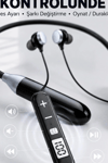 Bluetooth 4.0 Boyun Kulakligi Mikrofonlu Ses Kontrollu 400 Saat Bekleme Suresi 10m Menzil BX-313564
