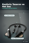 Bluetooth 4.0 Boyun Kulakligi Mikrofonlu Ses Kontrollu 400 Saat Bekleme Suresi 10m Menzil BX-313564