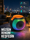 Bluetooth 5.0 Hoparlör – RGB Işıklı, Güçlü Bas ve 360° Surround Ses