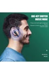 Bluetooth 5.0 Kulak İçi Oyuncu Kulaklığı, Mikrofon ve RGB Aydınlatmalı Siyah Tasarım
