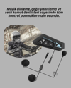Bluetooth 5.0 Motosiklet Kask Kulaklık Eller Serbest ve Müzik Özellikli Yeni Nesil