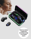 Bluetooth 5.1 Oyuncu Kulaklığı LED Ekranlı Powerbank Kulaklık