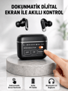 Bluetooth 5.3 ANC Kablosuz Kulaklık – Dokunmatik Kontrol, Dijital Ekran ve Uzun Pil Ömrü