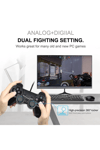Bluetooth bağlantılı metalik renkli PC uyumlu titreşimli analog joystick oyun kolu