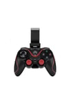 Bluetooth bağlantılı siyah gamepad, PC uyumlu, telefon standı dahil, 1 yıl garantili