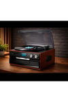 Bluetooth CD USB MP3 radyo müzik seti retro hoparlör bordo renk 2 yıl garantili - Hobi & Eğlence