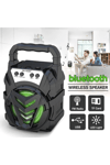 Bluetooth Hoparlör, FM Radyo Özellikli, Şarj Edilebilir, Çoklu Bağlantılı, Siyah